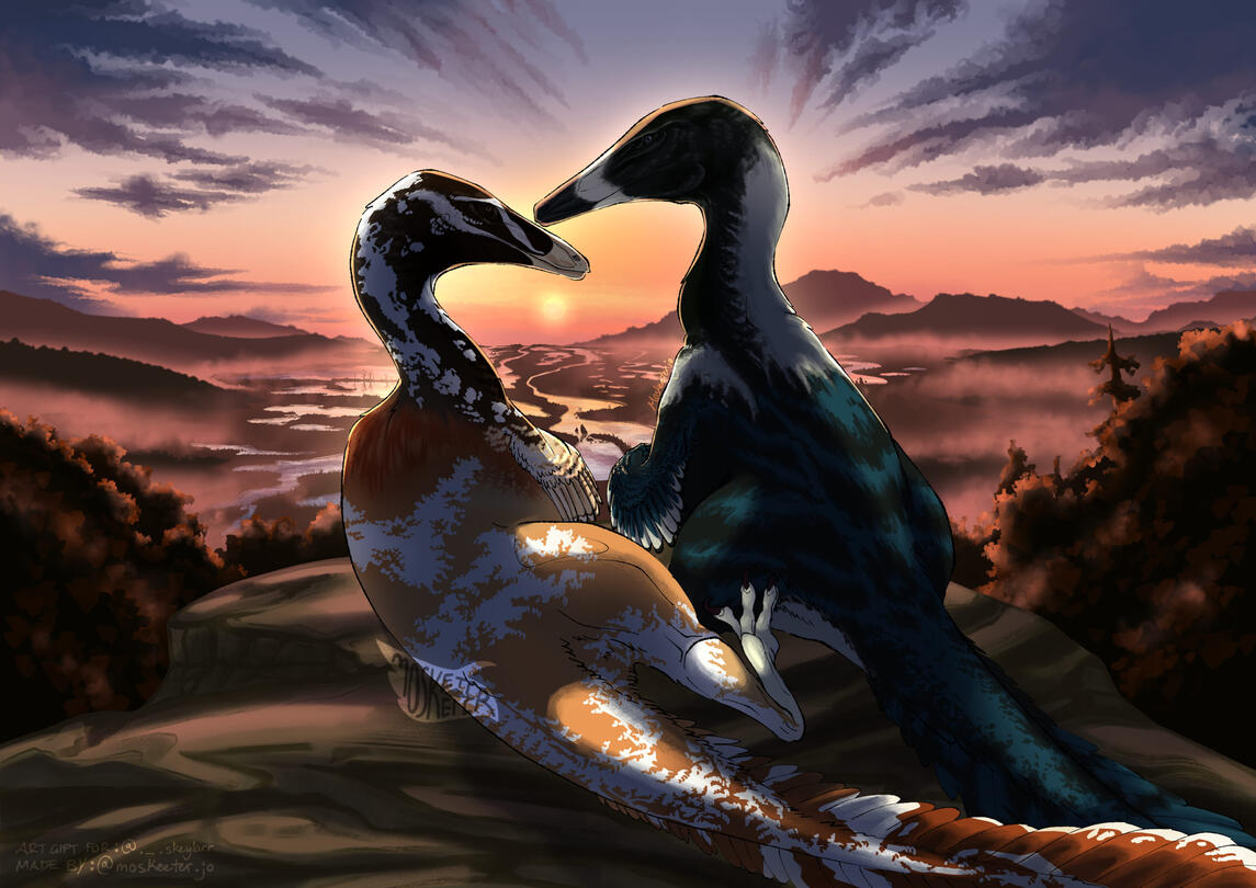 Austroraptor Pair - ._.skeylarr